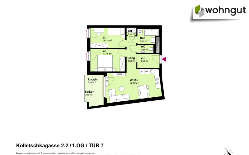 Kolletschkagasse 2 / Stiege 2 / Tür 7