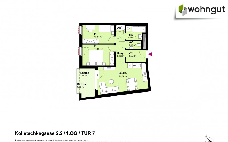 Kolletschkagasse 2 / Stiege 2 / Tür 7