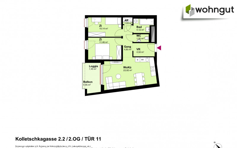 Kolletschkagasse 2 / Stiege 2 / Tür 11