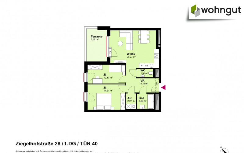 Ziegelhofstrasse 28 / Tür 40