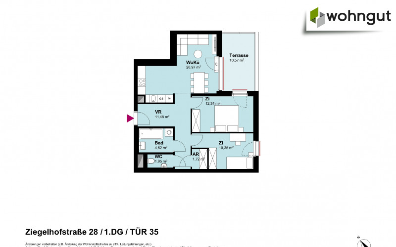 Ziegelhofstrasse 28 / Tür 35