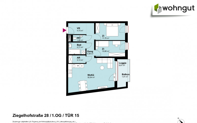 Ziegelhofstrasse 28 / Tür 15