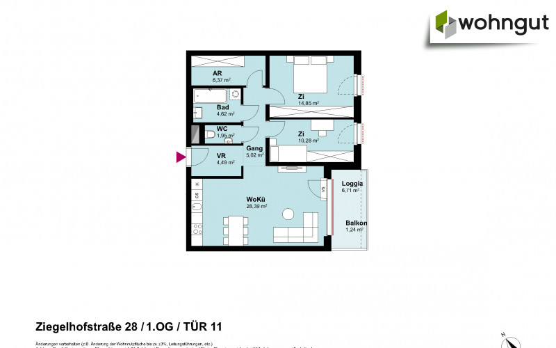 Ziegelhofstrasse 28 / Tür 11