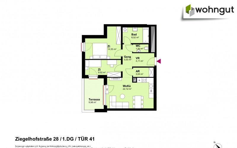 Ziegelhofstrasse 28 / Tür 41