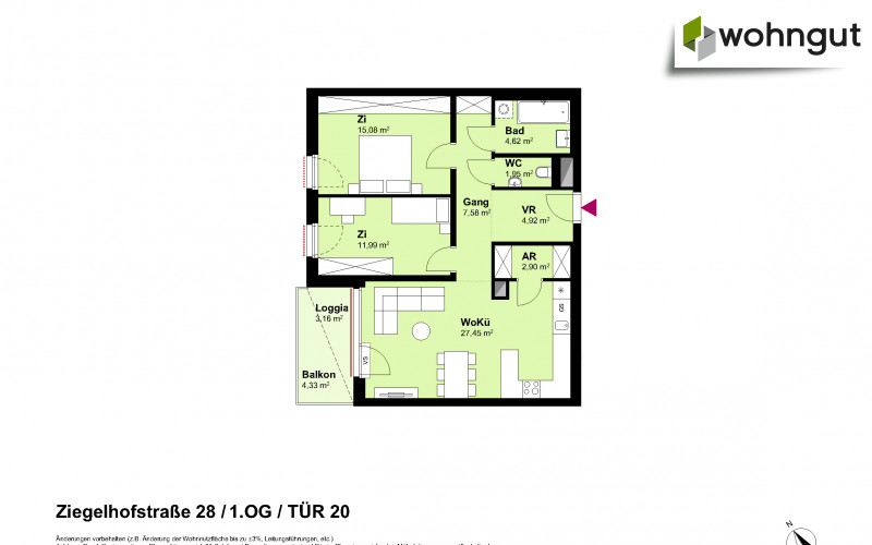 Ziegelhofstrasse 28 / Tür 20