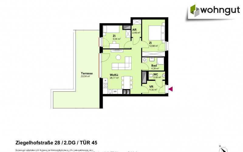 Ziegelhofstrasse 28 / Tür 45
