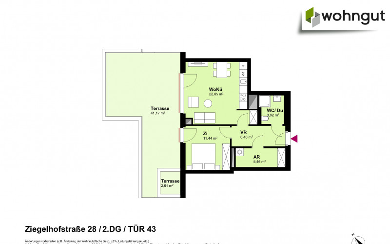 Ziegelhofstrasse 28 / Tür 43