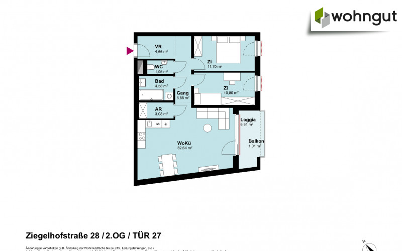 Ziegelhofstrasse 28 / Tür 27