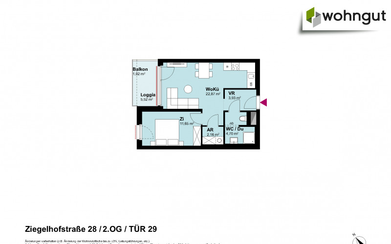 Ziegelhofstrasse 28 / Tür 29