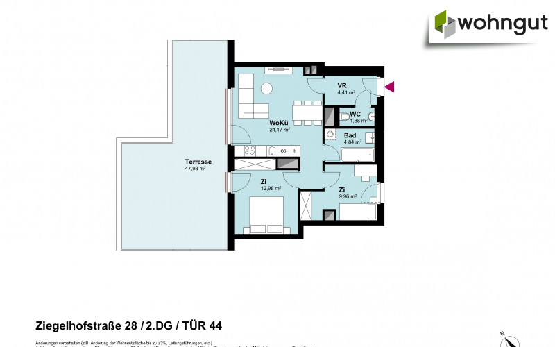 Ziegelhofstrasse 28 / Tür 44