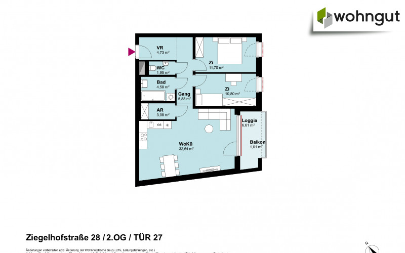 Ziegelhofstrasse 28 / Tür 27
