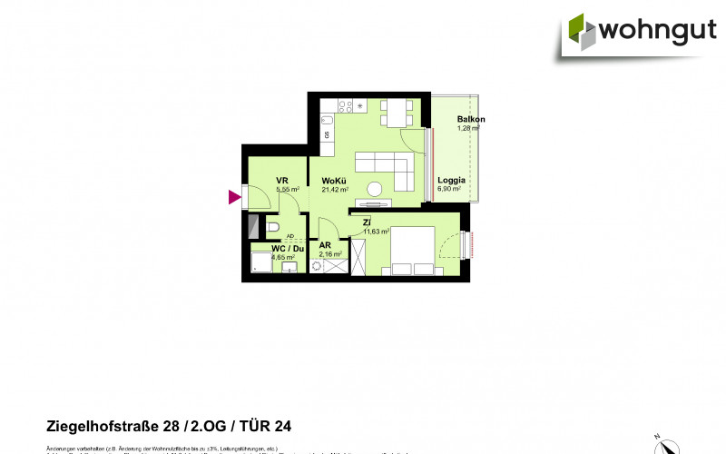 Ziegelhofstrasse 28 / Tür 24