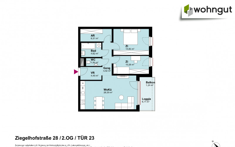 Ziegelhofstrasse 28 / Tür 23