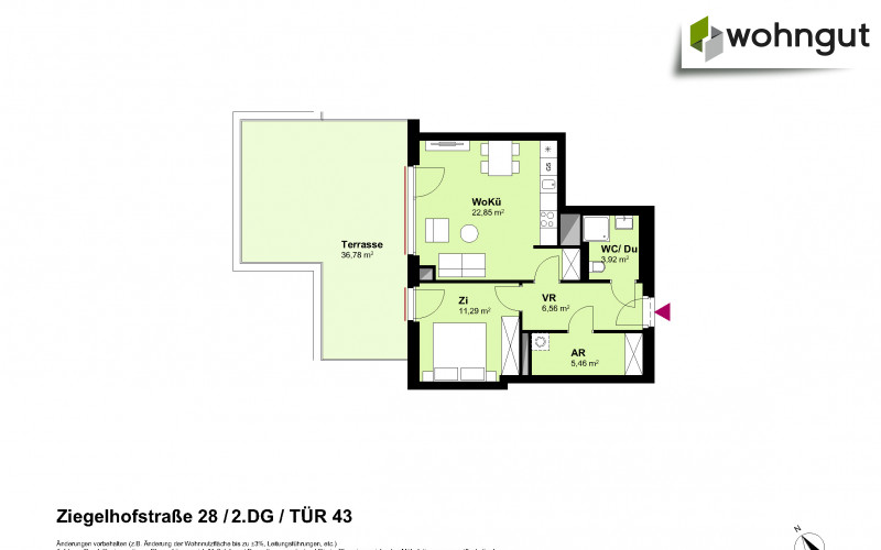 Ziegelhofstrasse 28 / Tür 43